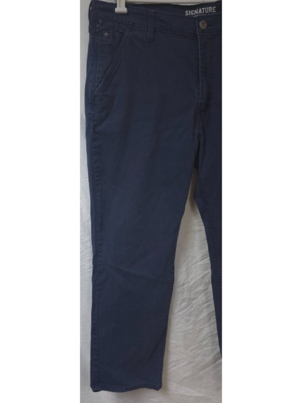 Signature Levi Strauss S67 Mens 40X30 Blue Stretch Athletic Fit Pants Jeans - Picture 2 of 14